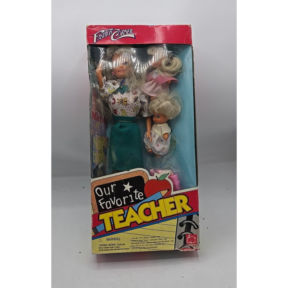 Vintage 1998 Lucky Fashion Corner Our Favorite Teacher Posable Barbie Doll Toy